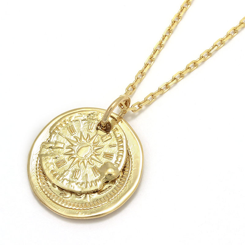 B.C. Coin Pendant / Hope Sun - K18Yellow Gold