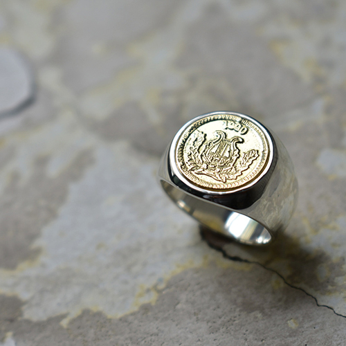 Classic Coin Ring / Good Luck - Silver×K18Yellow Gold | SYMPATHY OF SOUL（ シンパシーオブソウル）オフィシャルストア