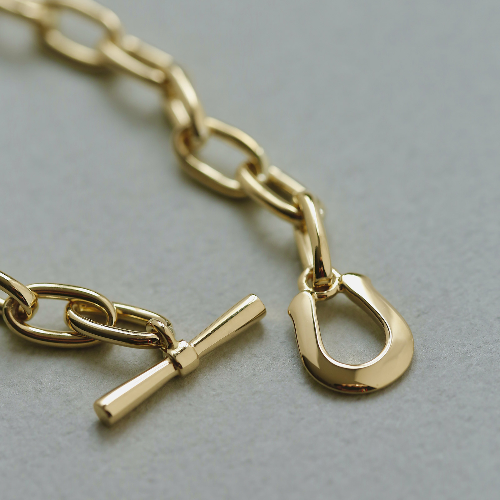 Classic Chain Bracelet - Long Link - K18Yellow Gold