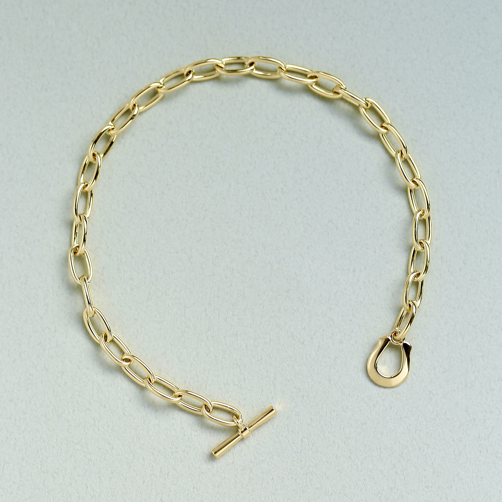 Classic Chain Bracelet - Long Link - K18Yellow Gold