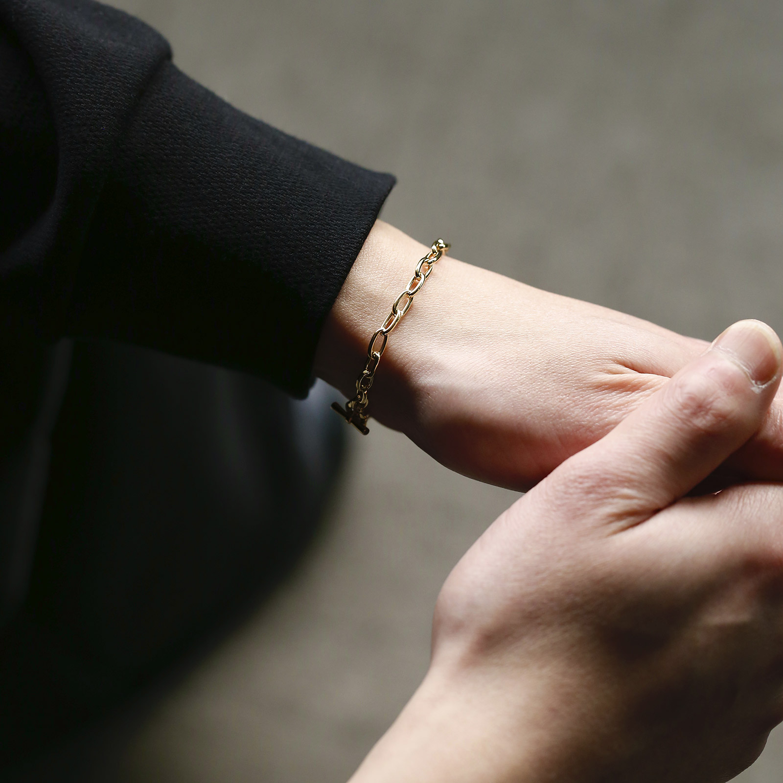 Classic Chain Bracelet - Long Link - K18Yellow Gold