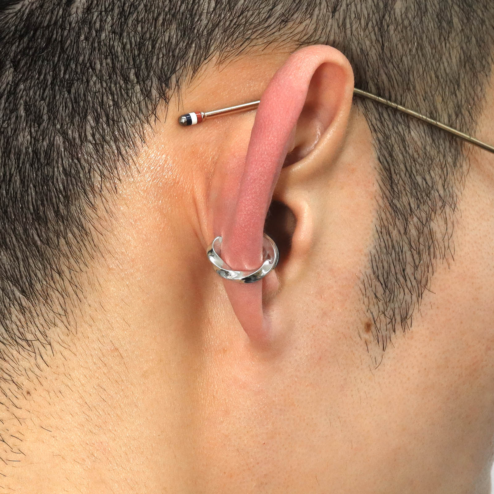 STREAM EAR CUFF - L - Silver