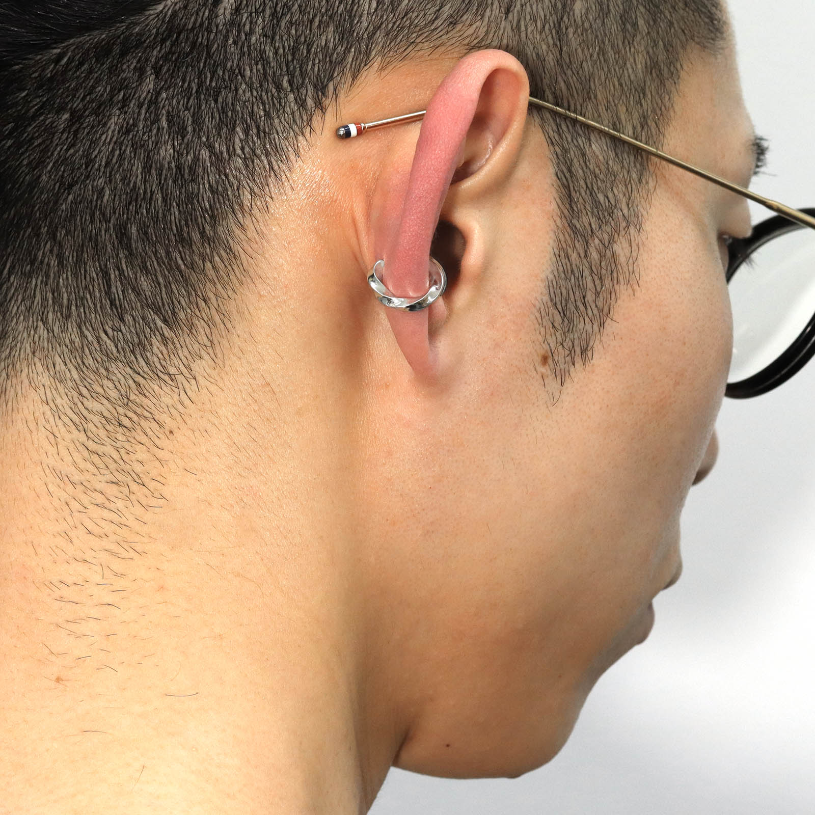 STREAM EAR CUFF - L - Silver