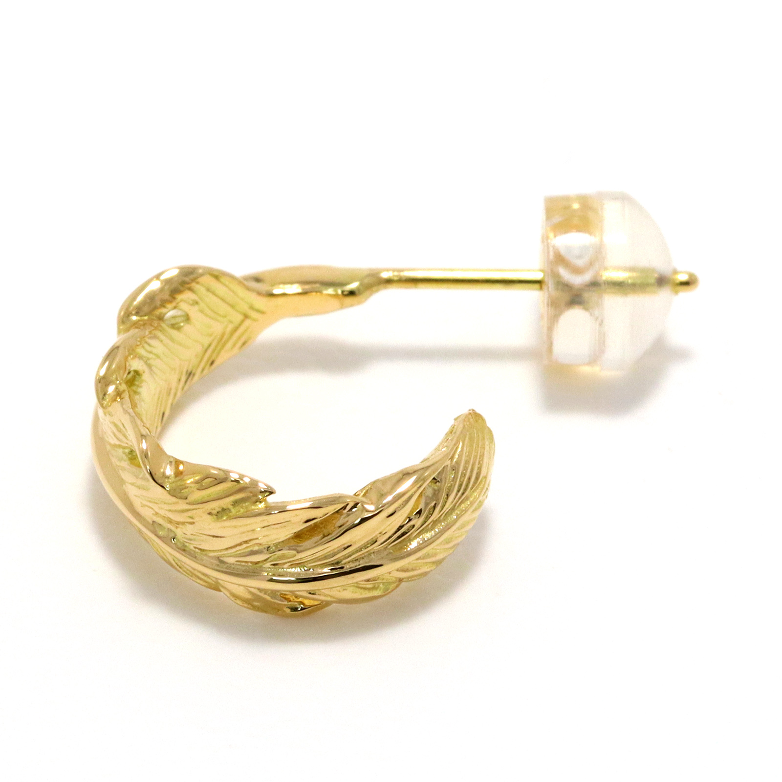 NATURAL FEATHER PIERCE - K18Yellow Gold