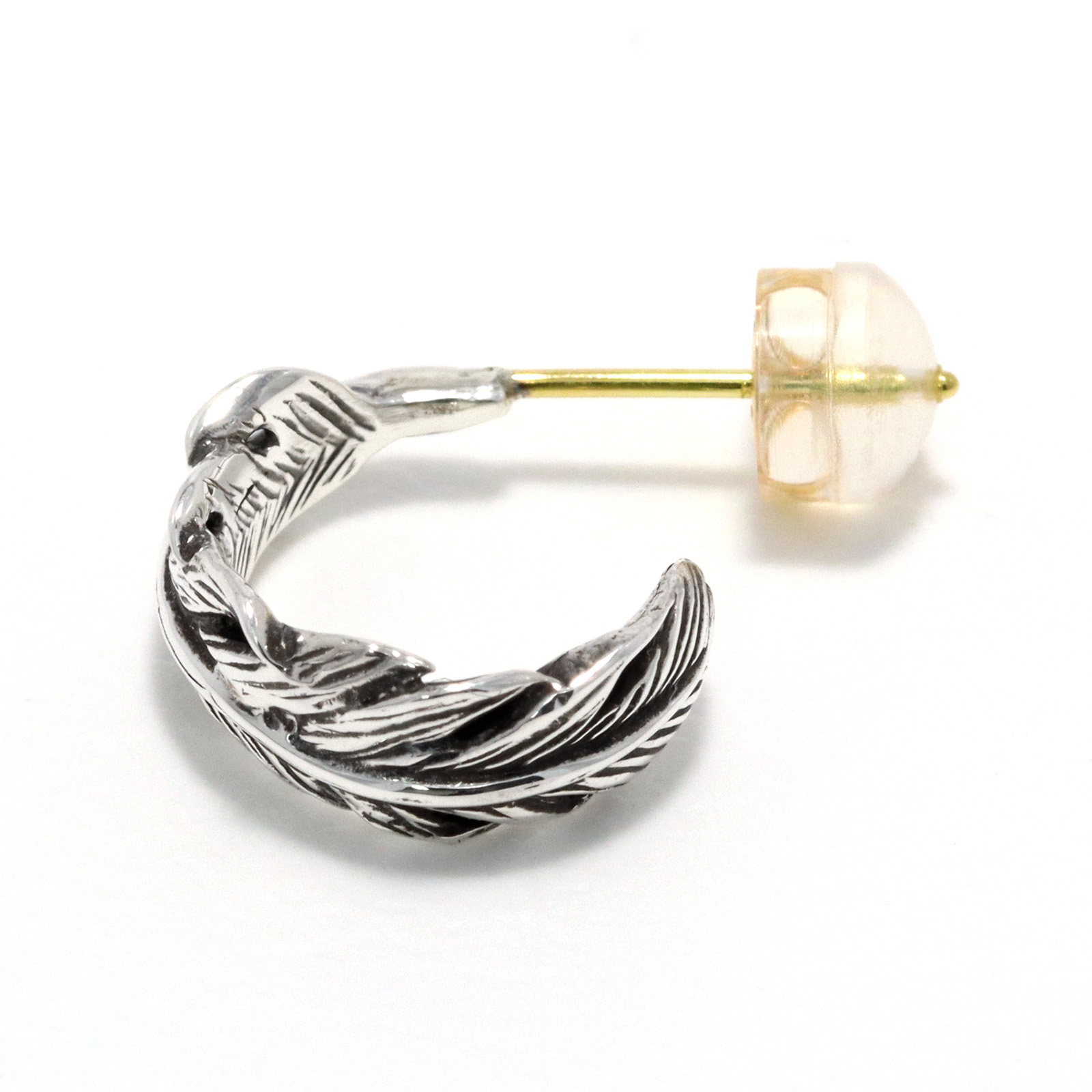 NATURAL FEATHER PIERCE - Silver