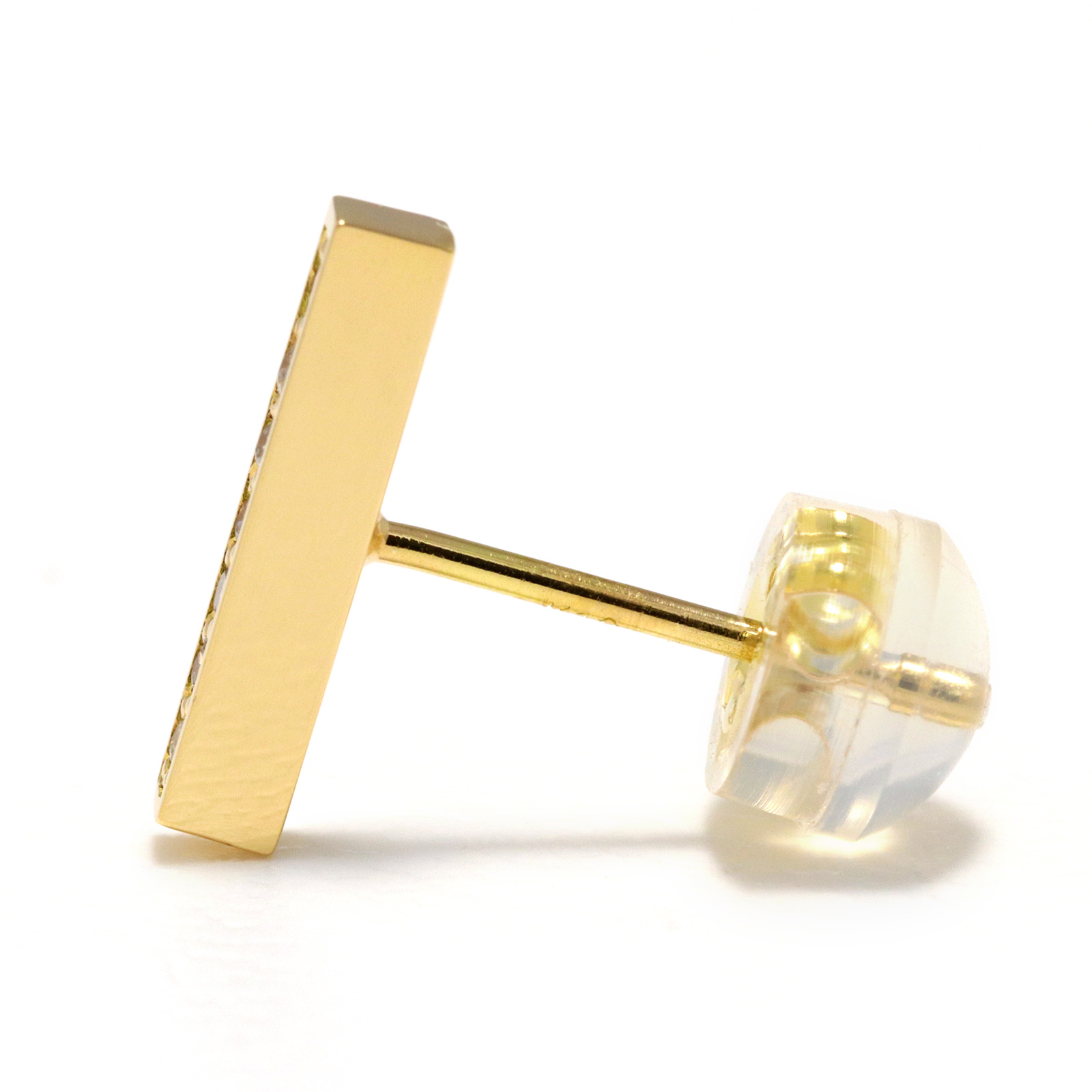 QUIET LINE PIERCE - K18Yellow Gold w/Diamond