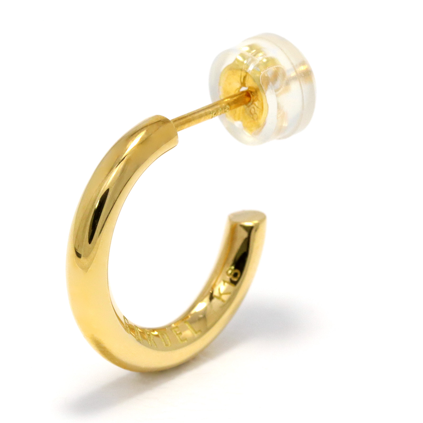 S.LINE HOOP PIERCE - K18Yellow Gold