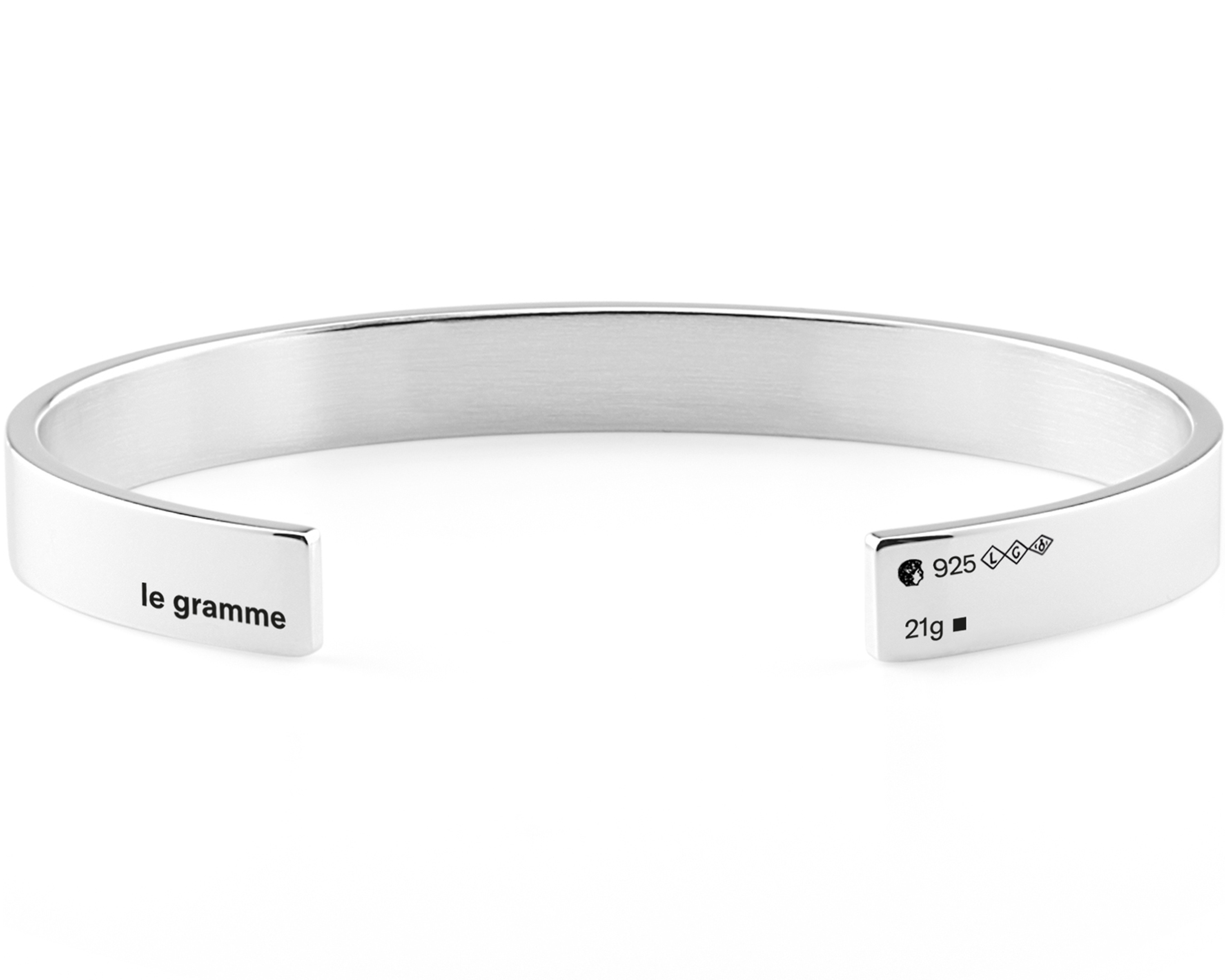 le gramme（ル・グラム） 21g polished ribbon bracelet（21g