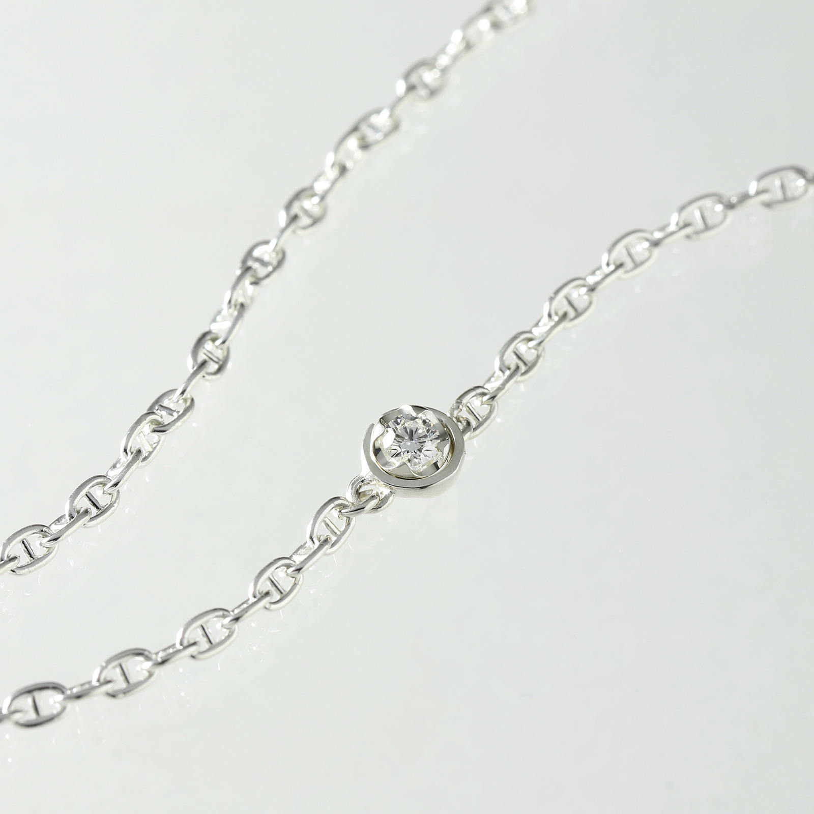 SYMPATHY OF SOUL（シンパシーオブソウル） LG Diamond Chain Necklace - Silver（エルジーダイヤモンド チェーンネックレス - シルバー）