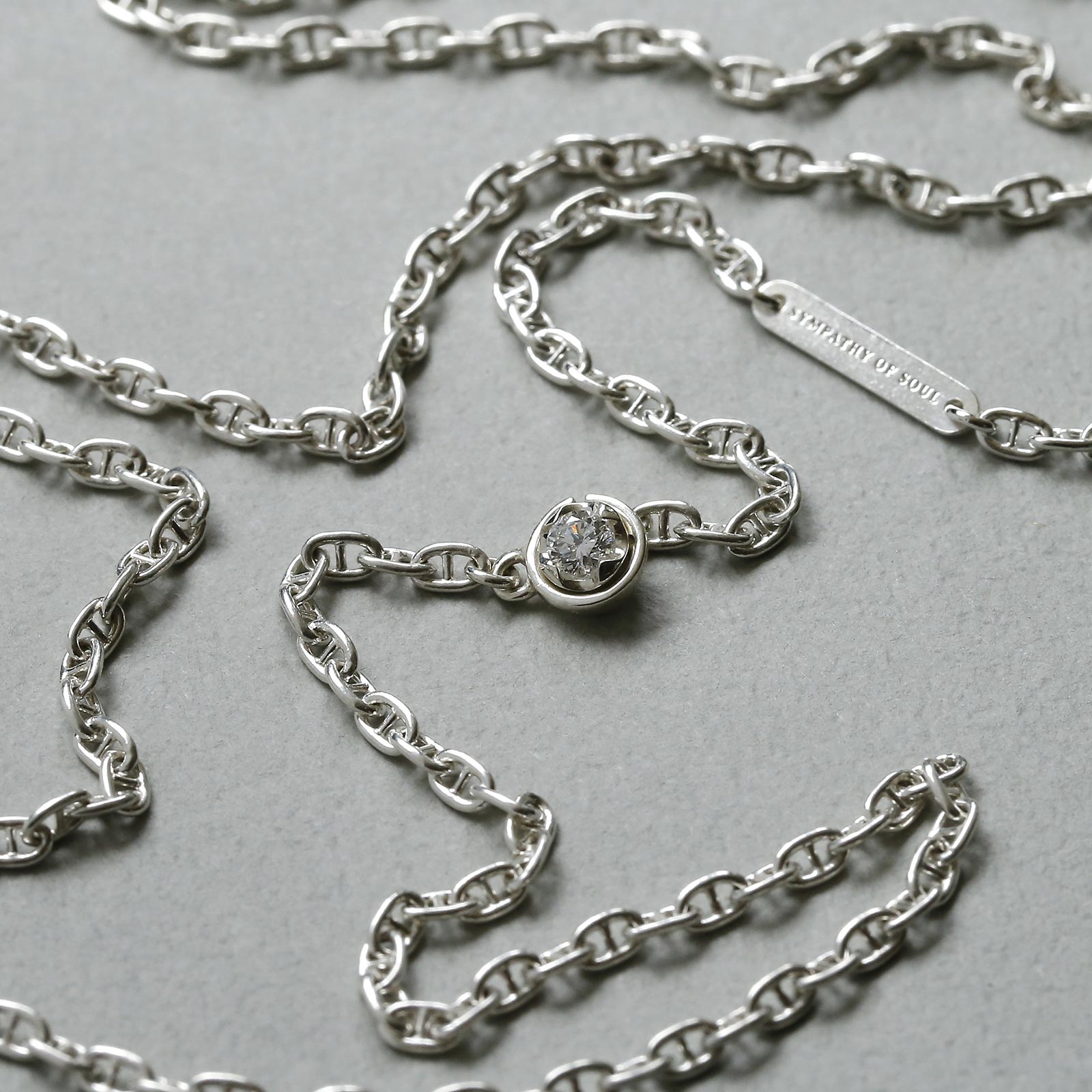 LG Diamond Chain Necklace - Silver