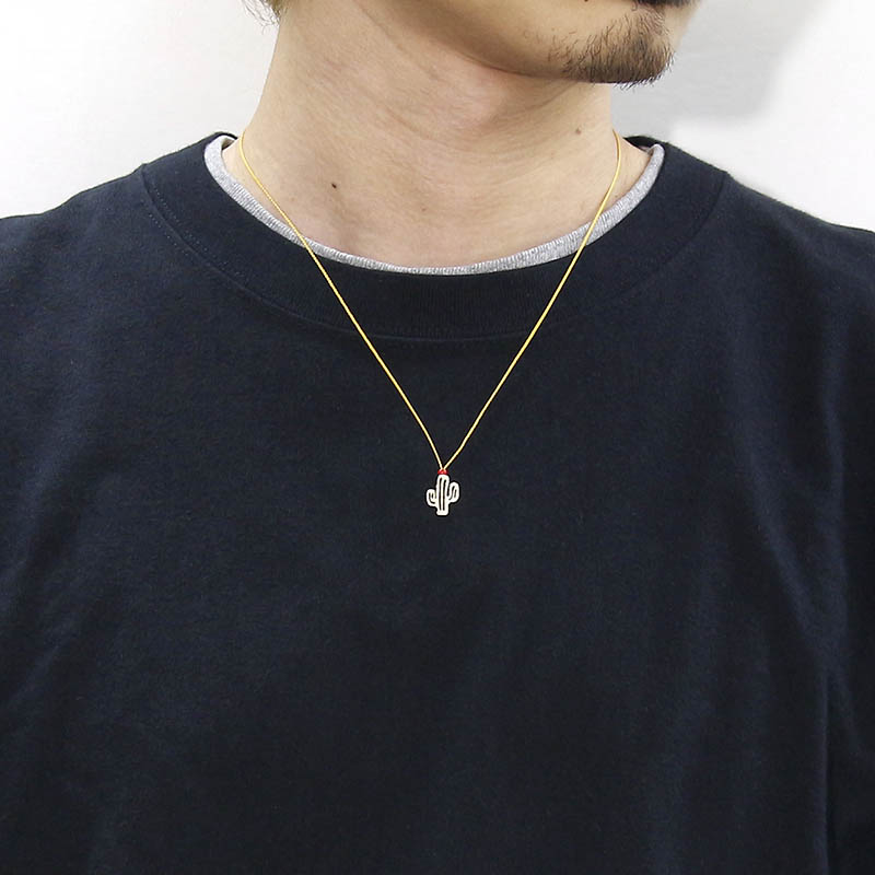 Sympathy Of Soul シンパシーオブソウル Safari Lounge別注 One Mile Jewelry Cord Necklace Cactus K10yellow Gold ワンマイルジュエリーコードネックレス カクタス K10イエローゴールド