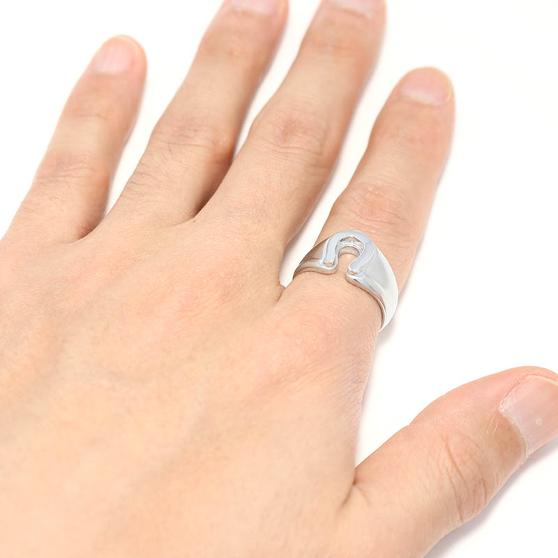 【受注販売商品 納期：2週間】Medium Horseshoe Combination Ring -  Silver（ミディアムホースシューコンビネーションリング - シルバー）　SYMPATHY OF SOUL（シンパシーオブソウル）