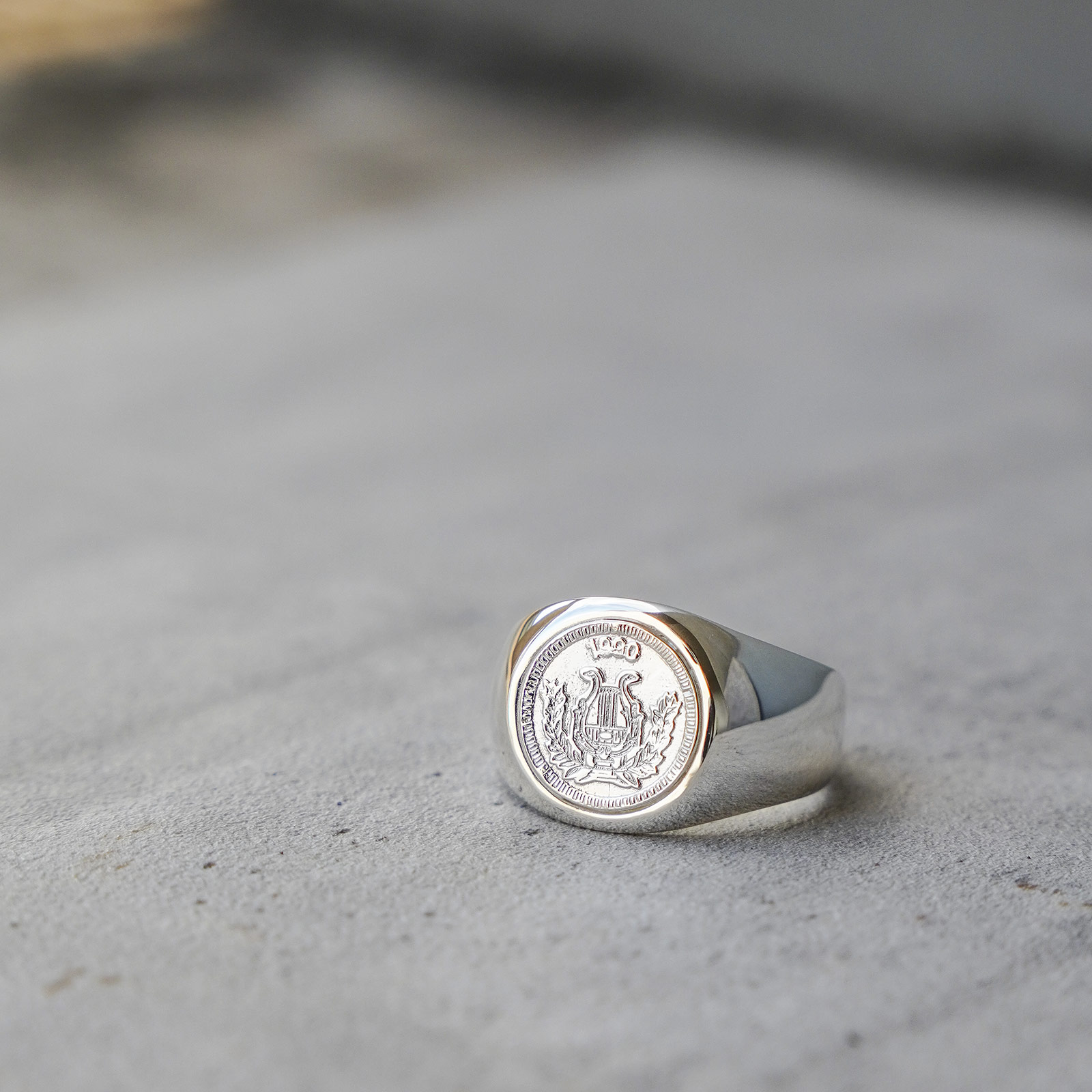 SYMPATHY OF SOUL（シンパシーオブソウル） Classic Coin Ring / Good Luck - Silver（ クラシックコインリング / グッドラック - シルバー）