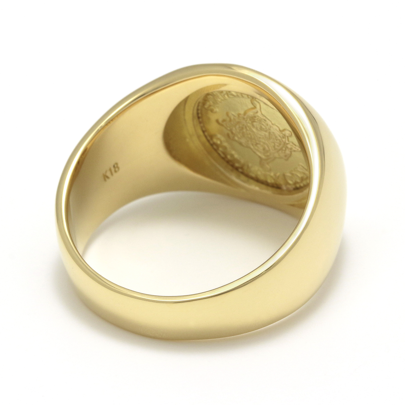 SYMPATHY OF SOUL（シンパシーオブソウル） Classic Coin Ring / Good Luck - K18Yellow Gold（ クラシックコインリング / グッドラック - K18イエローゴールド）