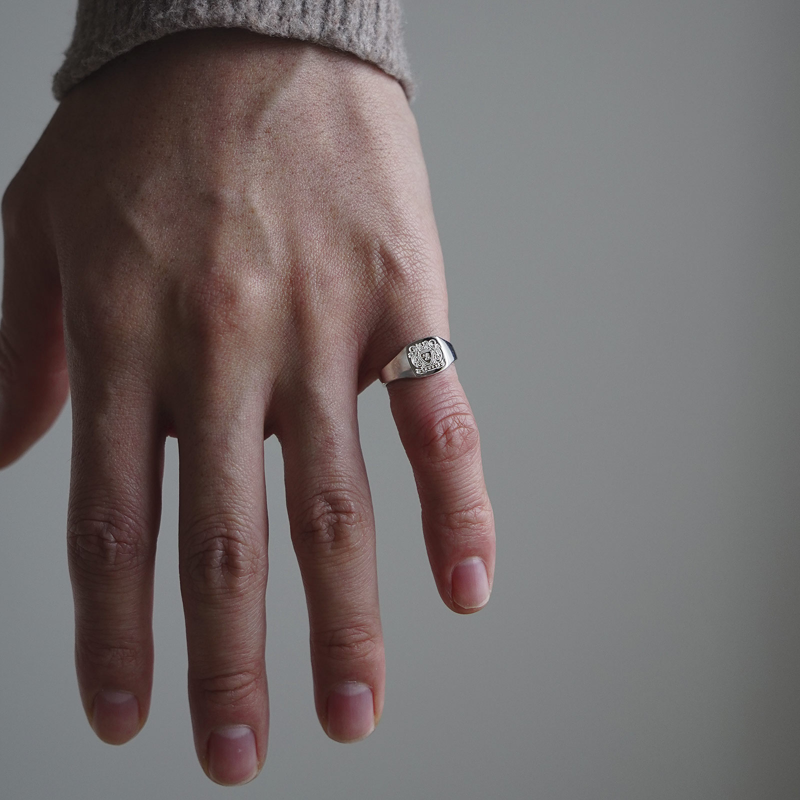 Small Signet Ring - Silver