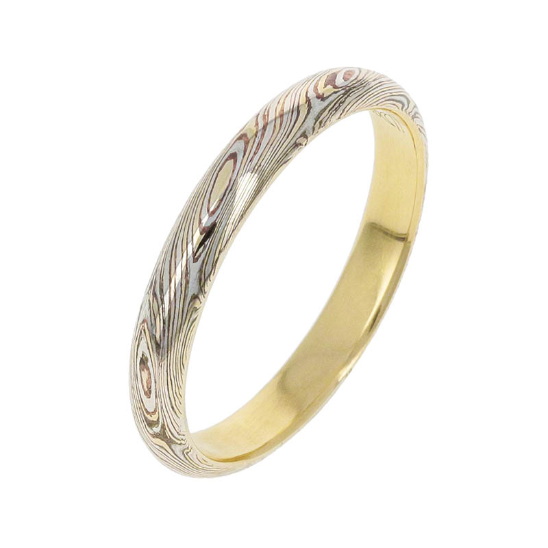 Suman Dhakhwa（スーマンダックワ） Gold MOKUME Combination Ring